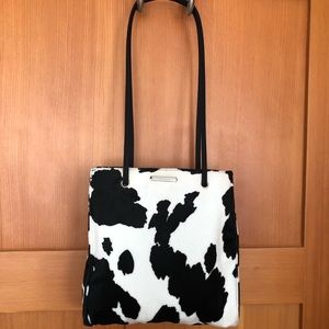 Vintage Nine West Cow Print Tote